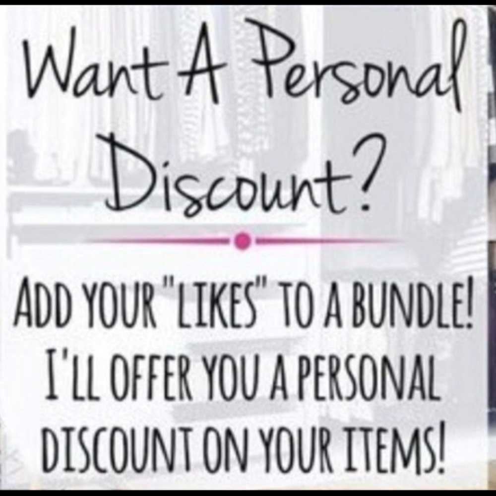 Personal Discounts available